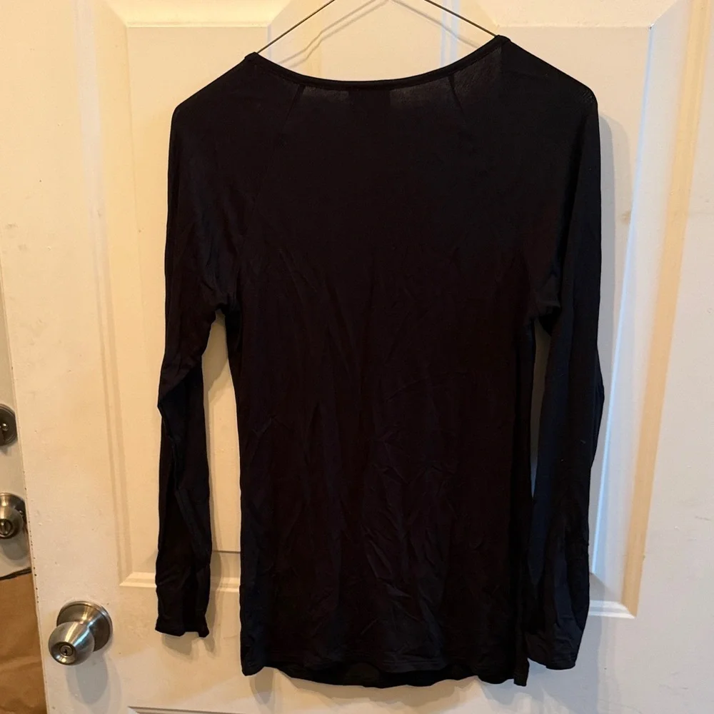 Harley-Davidson Black and Silver Embellished Long Sleeve Tee - Picture 5 of 5